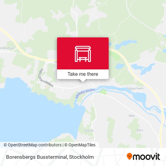 Borensbergs Bussterminal map