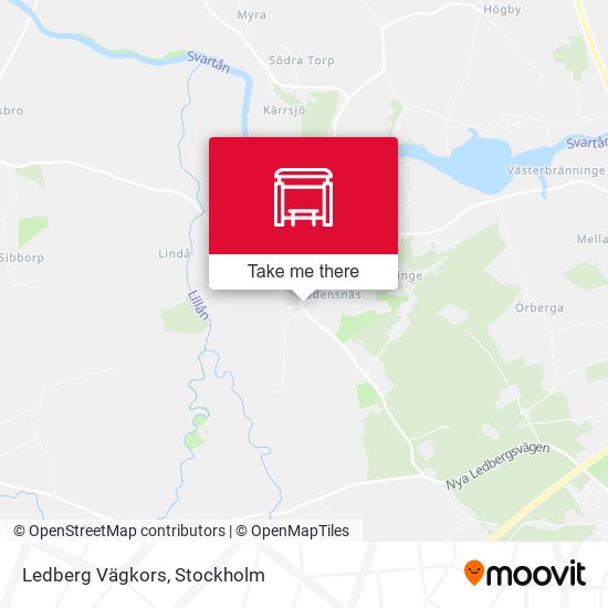 Ledberg Vägkors map