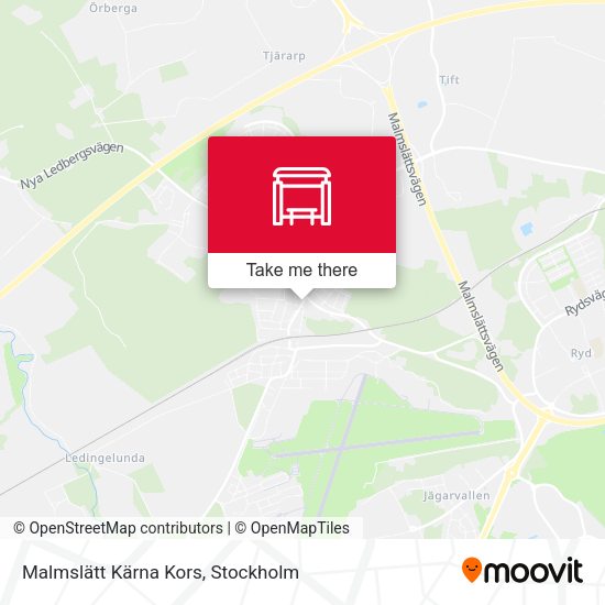 Malmslätt Kärna Kors map