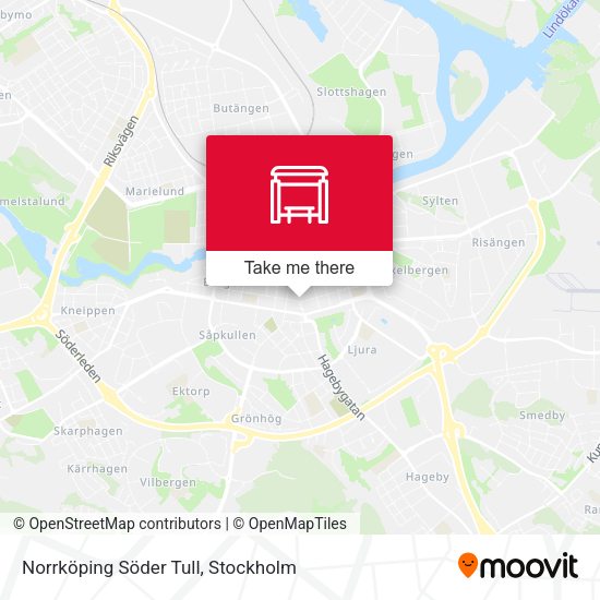 Norrköping Söder Tull map