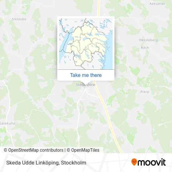 Skeda Udde Linköping map