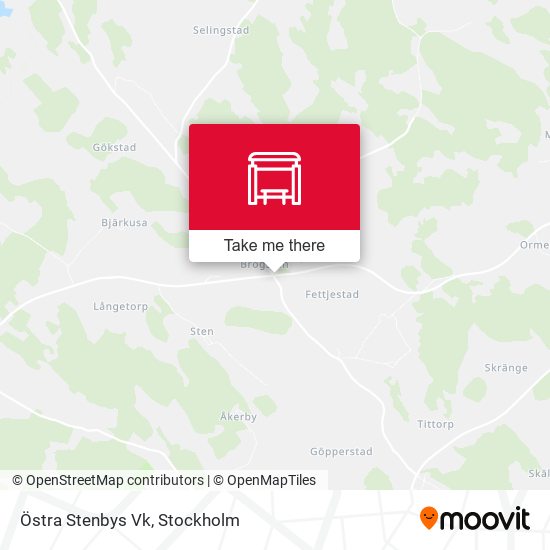 Östra Stenbys Vk map
