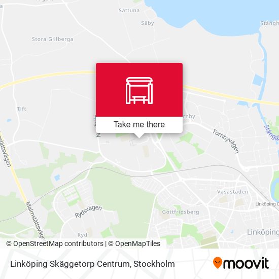Linköping Skäggetorp Centrum map