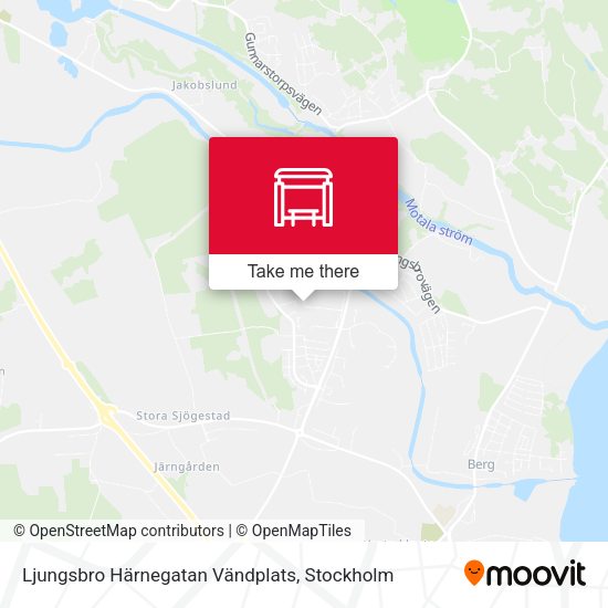 Ljungsbro Härnegatan Vändplats map