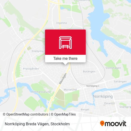 Norrköping Breda Vägen map