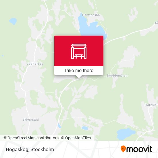 Högaskog map