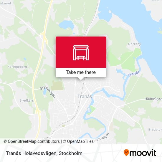 Tranås Holavedsvägen map