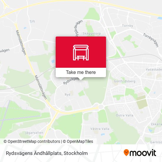 Rydsvägens Ändhållplats map