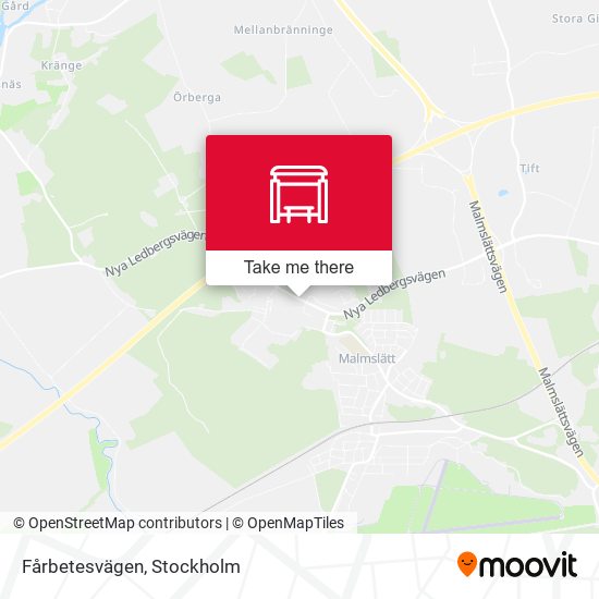 Fårbetesvägen map