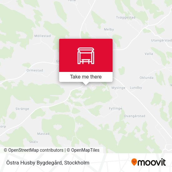 Östra Husby Bygdegård map