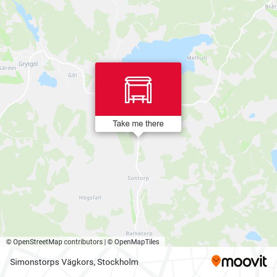 Simonstorps Vägkors map