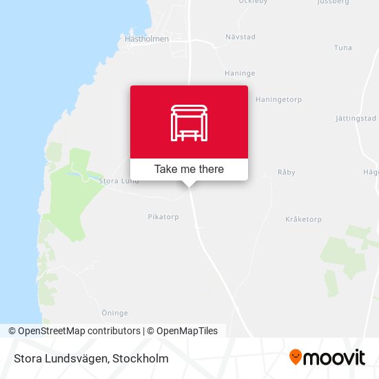 Stora Lundsvägen map