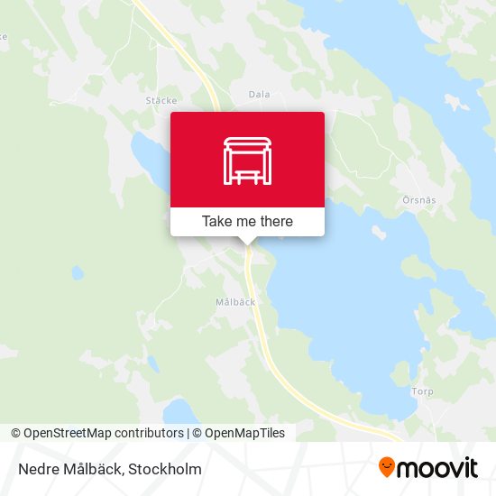 Nedre Målbäck map