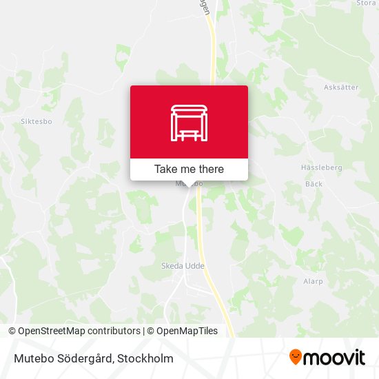 Mutebo Södergård map