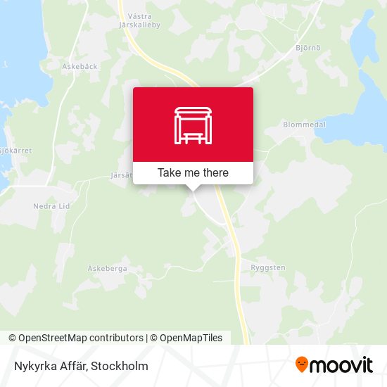 Nykyrka Affär map