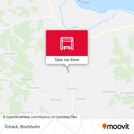 Örbäck map