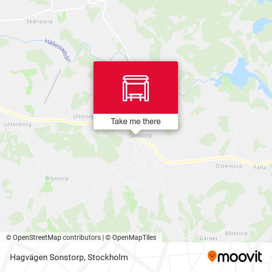 Hagvägen Sonstorp map