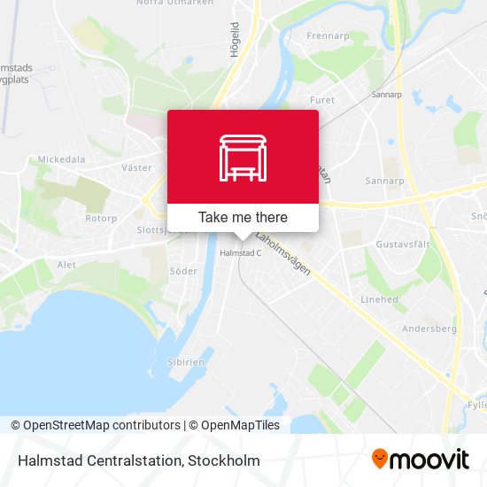 Halmstad Centralstation map