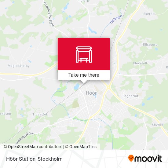 Höör Station map