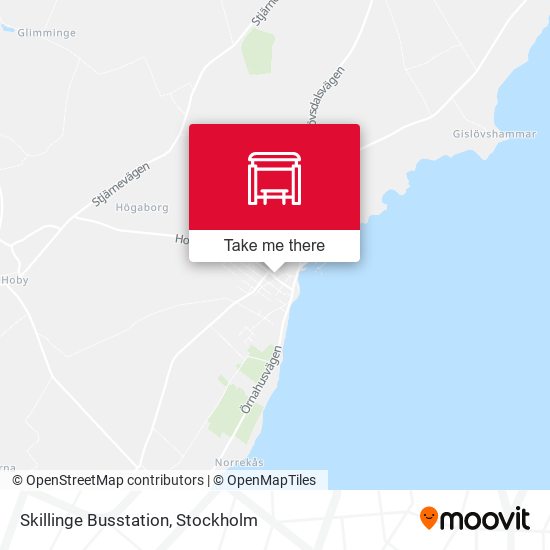 Skillinge Busstation map