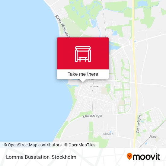 Lomma Busstation map