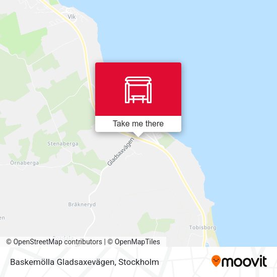 Baskemölla Gladsaxevägen map