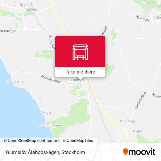 Glumslöv Ålabodsvägen map