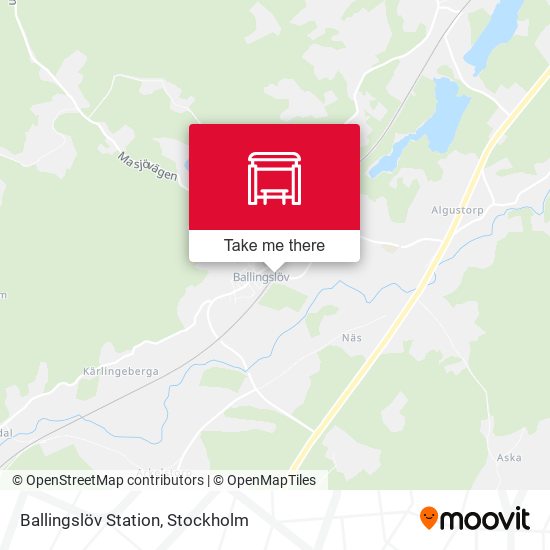 Ballingslöv Station map