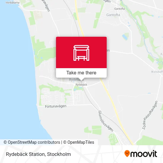 Rydebäck Station map