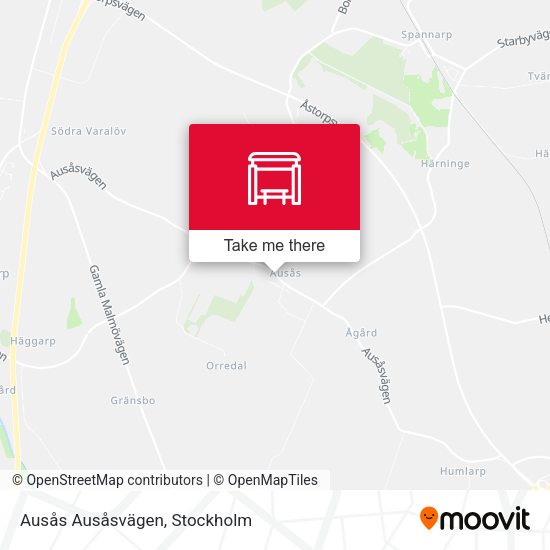 Ausås Ausåsvägen map
