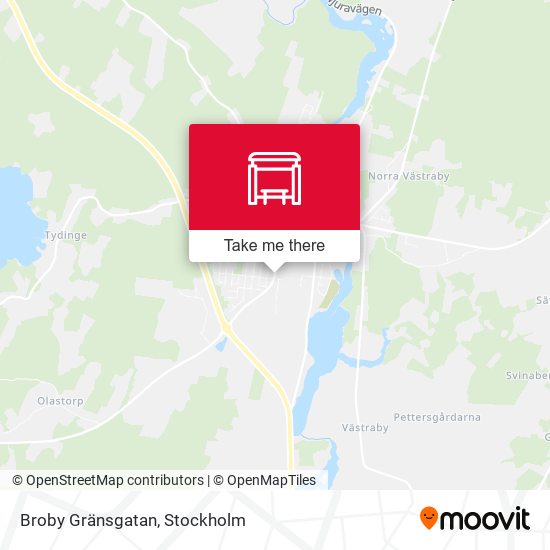 Broby Gränsgatan map