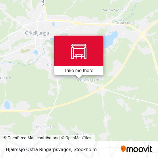 Hjälmsjö Östra Ringarpsvägen map