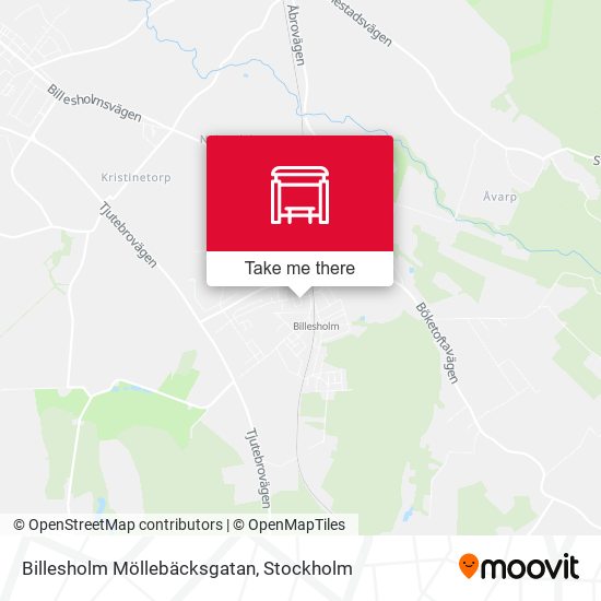 Billesholm Möllebäcksgatan map