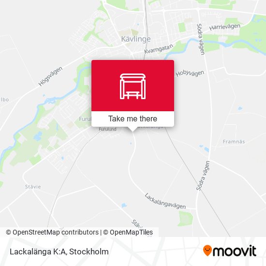 Lackalänga K:A map