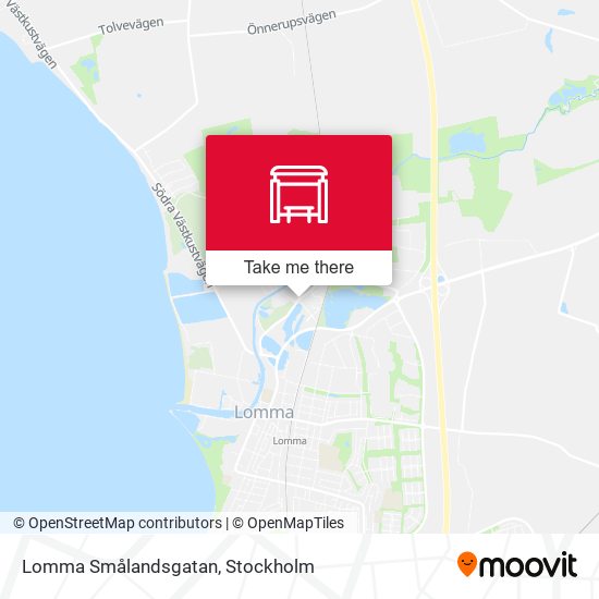 Lomma Smålandsgatan map