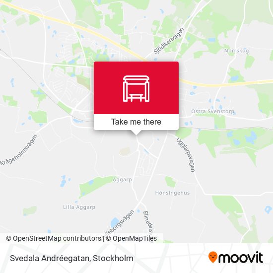 Svedala Andréegatan map