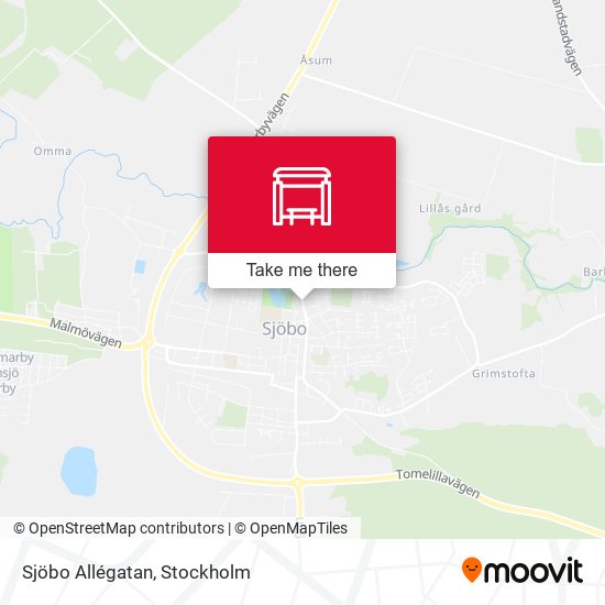 Sjöbo Allégatan map