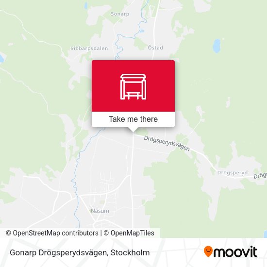 Gonarp Drögsperydsvägen map