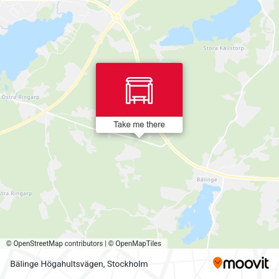 Bälinge Högahultsvägen map