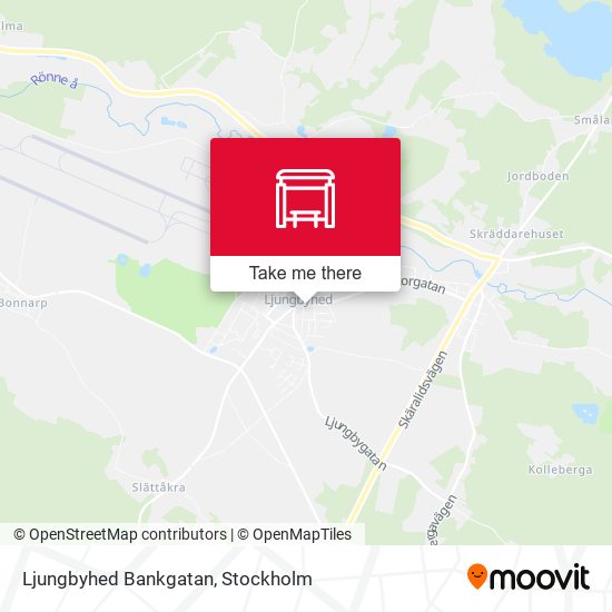 Ljungbyhed Bankgatan map