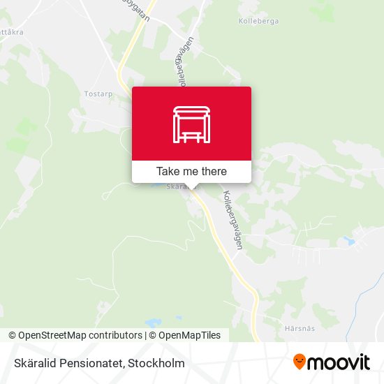 Skäralid Pensionatet map
