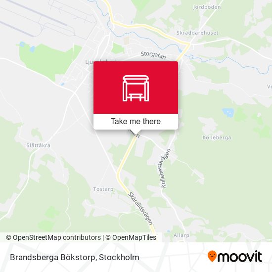 Brandsberga Bökstorp map