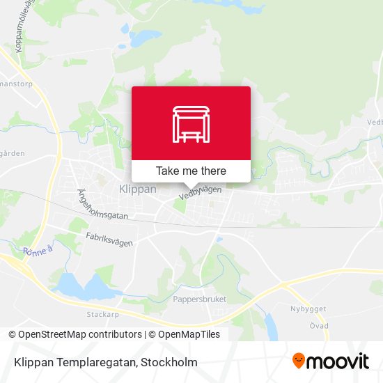 Klippan Templaregatan map