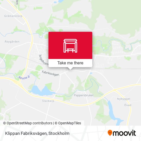 Klippan Fabriksvägen map