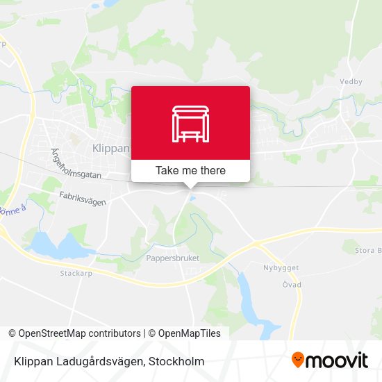 Klippan Ladugårdsvägen map