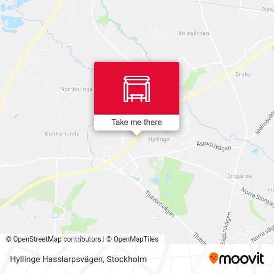 Hyllinge Hasslarpsvägen map