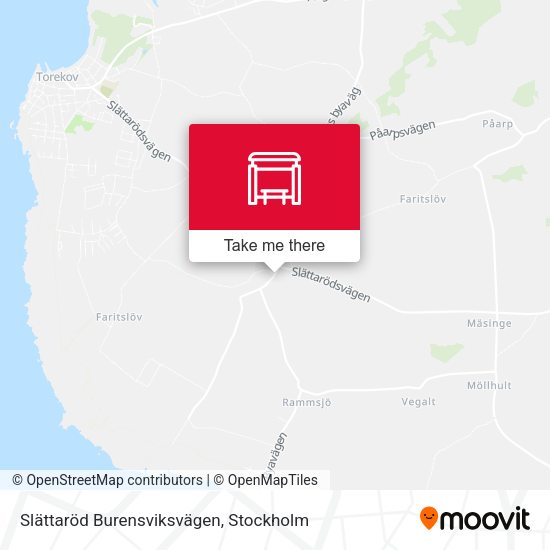 Slättaröd Burensviksvägen map