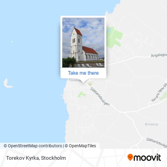 Torekov Kyrka map