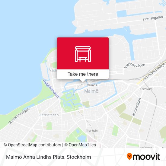 Malmö Anna Lindhs Plats map