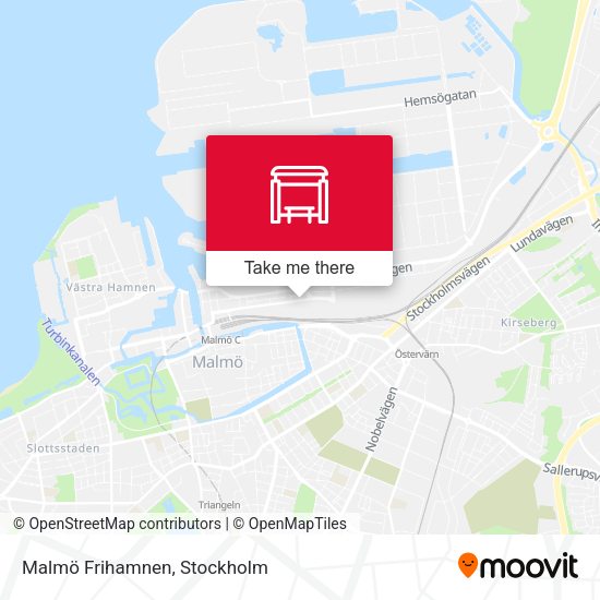 Malmö Frihamnen map